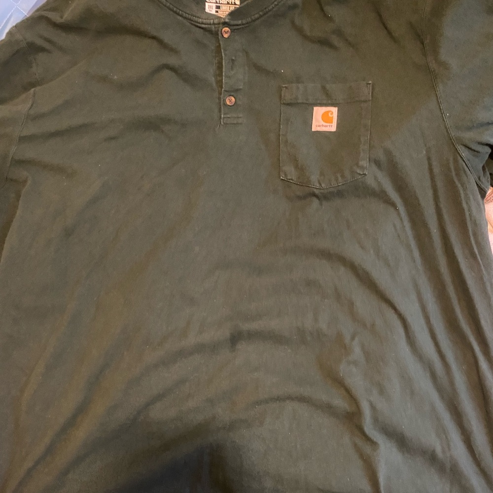 Carhartt Long Sleeve Button Up 3XLT loose fit